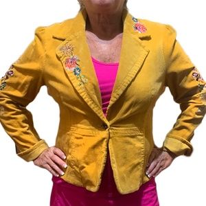 Vintage True Meaning yellow Corduroy Jacket